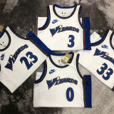 Wizards JORDAN #23 White Retro NBA Jerseys