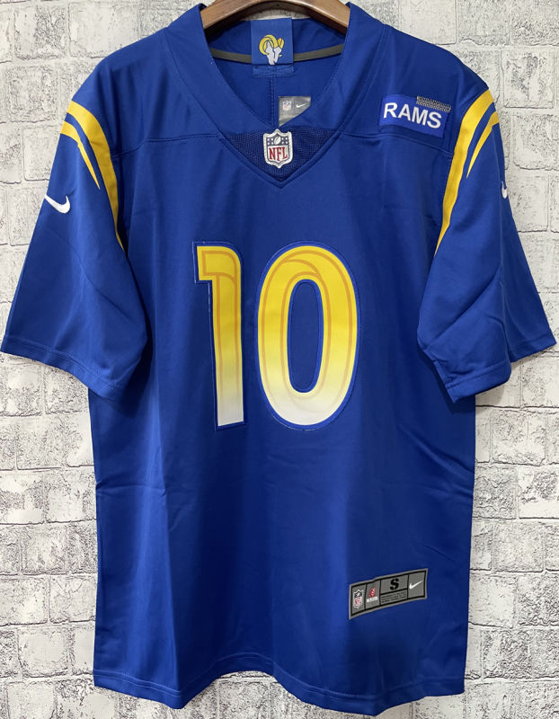 Men's Los Angeles Rams KUPP #10 Blue NFL Jersey