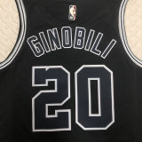 Spurs GINOBILI #20 Black NBA Jerseys