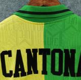 1992-1994 M Utd Yellow And Green Retro Soccer Jersey