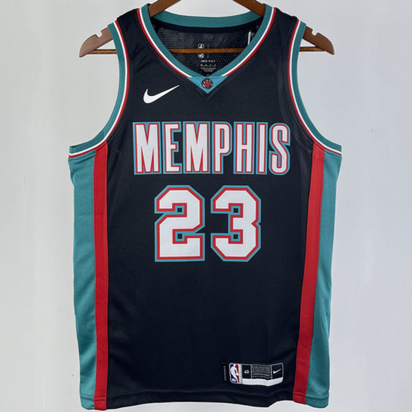 Grizzlies ROSE #23 Black Retro NBA Jerseys