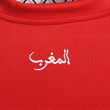 2023/24 Morocco Home Red Fans Soccer Jersey