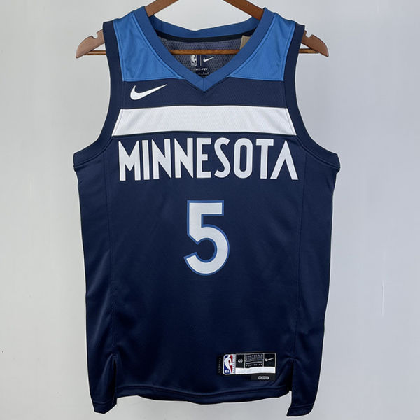 2023/24 Timberwolves EDWARDS #5 Sapphire Blue NBA Jerseys