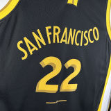2023/24 Warriors WIGGINS #22 Black City Edition NBA Jerseys