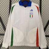 2024 Italy Blue White Reversible Windbreaker 双面