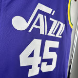 2023/24 Jazz MITCHELL #45 Purple Retro NBA Jerseys