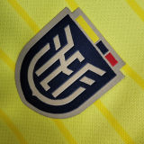 2023/24 Ecuador Home Yellow Fans Soccer Jersey