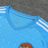 2023/24 M Utd Goalkeeper Blue Fans Soccer Jersey