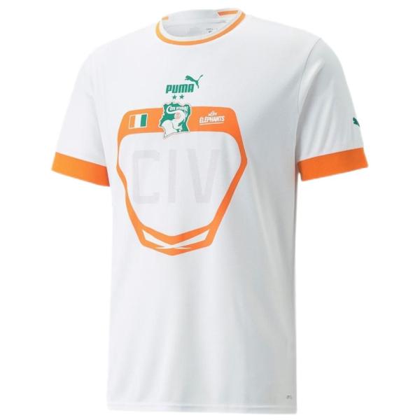 2022/23 Ivory Coast Away White Fans Soccer Jersey