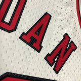 1997/98 Bulls JORDAN #23 White Retro NBA Jerseys 热压
