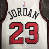 Bulls JORDAN #23 White City Edition NBA Jerseys