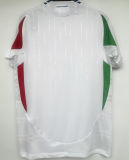 2024 Italy Away Whte Player Version Soccer Jersey