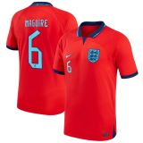 MAGUiRE #6 England 1:1 Away Red Fans Jersey 2022/23