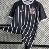 2023/24 Corinthians 1:1 Quality Away Black Fans Soccer Jersey