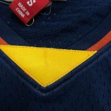 2009/10 Warriors CURRY #30 Purplish Blue Retro NBA Jerseys 热压