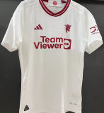 2023/24 M Utd Third White Player Version Soccer Jersey 白色三边