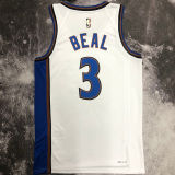 Wizards BEAL #3 White Retro NBA Jerseys