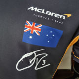 2022 McLaren F1 RICCIARDO 3 Yellow Black Team T-Shirt(迈凯伦)