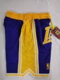Lakers Blue Four Bags NBA Pants