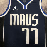 2023/24 Mavericks DOECIC #77 Sapphire Blue NBA Jerseys
