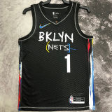 2023 Nets BRIDGES #1 Black NBA Jerseys