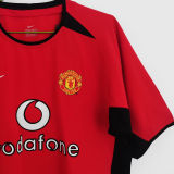 RONALDO #7 M Utd Home Retro Jersey 2002/04 (Have Patch 带CHAMPIONS 2002-2003 金 英超双臂章 FA Premier League Font 英超字体 )