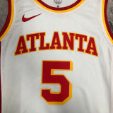 2023 Hawks MURRAY #5 White NBA Jerseys