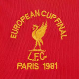 1981 LFC UCL Final Home Red Retro Soccer Jersey