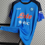 2022/23 Napoli Home Blue Fans Soccer Jersey