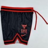 2023/24 Bulls Black Red NBA Pants