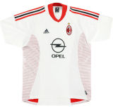 2002/03 AC Milan Away White Retro Soccer Jersey