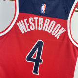 2023/24 Wizards WESTBROOK #4 Red Away NBA Jerseys