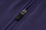 2024 PSG Dark Purple Hoody Zipper Jacket Tracksuit