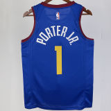 2023/24 Nuggets PORTER JR. #1 Blue NBA Jerseys
