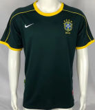 1998 Brazil GK Dark Green Retro Soccer Jersey