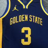 2023 Warriors POOLE #3 Sapphire Blue NBA Jerseys