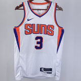 2023/24 Suns PAUL #3 White NBA Jerseys