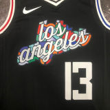 Clippers GEORGE #13 Black City Edition NBA Jerseys