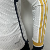 2023/24 RM Home White Player Version Long Sleeve Jersey