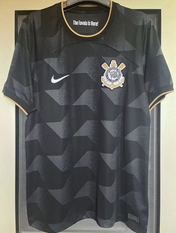 2022/23 Corinthians 1:1 Quality Away Black Fans Soccer Jersey
