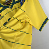 1984 Brazil Home Yellow Retro Soccer Jersey