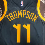 Warriors THOMPSON #11 Black NBA Jerseys
