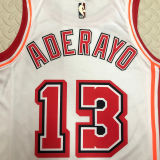 Miami Heat ADERAYO #13 White Retro NBA Jerseys