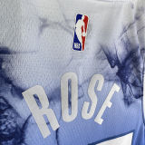 2023/24 Timberwolves ROSE # 25 Blue City Edition NBA Jerseys 热压