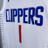 2023/24 Clippers HARDEN #1 White NBA Jerseys