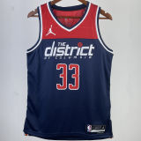 2023/24 Wizards KUZMA #33 Dark Blue NBA Jerseys