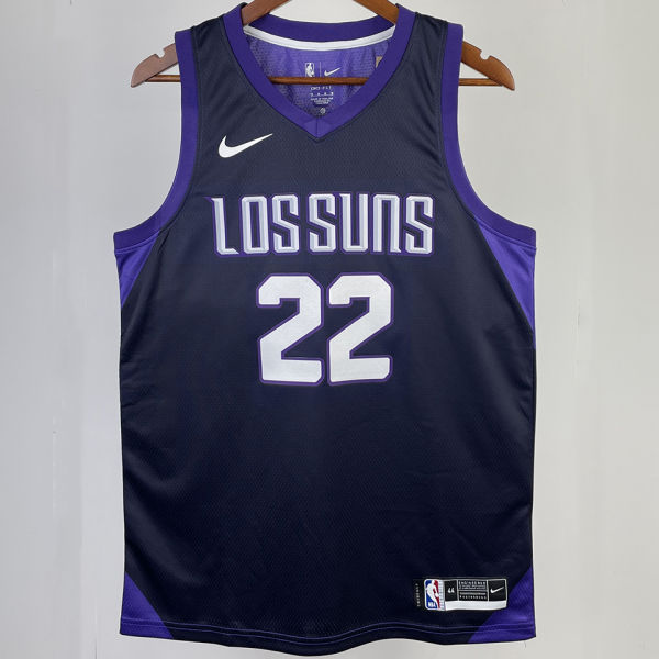Suns AYTON #22 Purple City Edition NBA Jerseys
