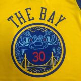 2018 Warriors CURRY #30 The Bay NBA Jerseys Hot Pressed