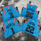 2023/24 Suns DURANT #35 Wathet City Edition NBA Jerseys