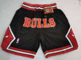 Bulls B Round Head Black Four Bags NBA Pants